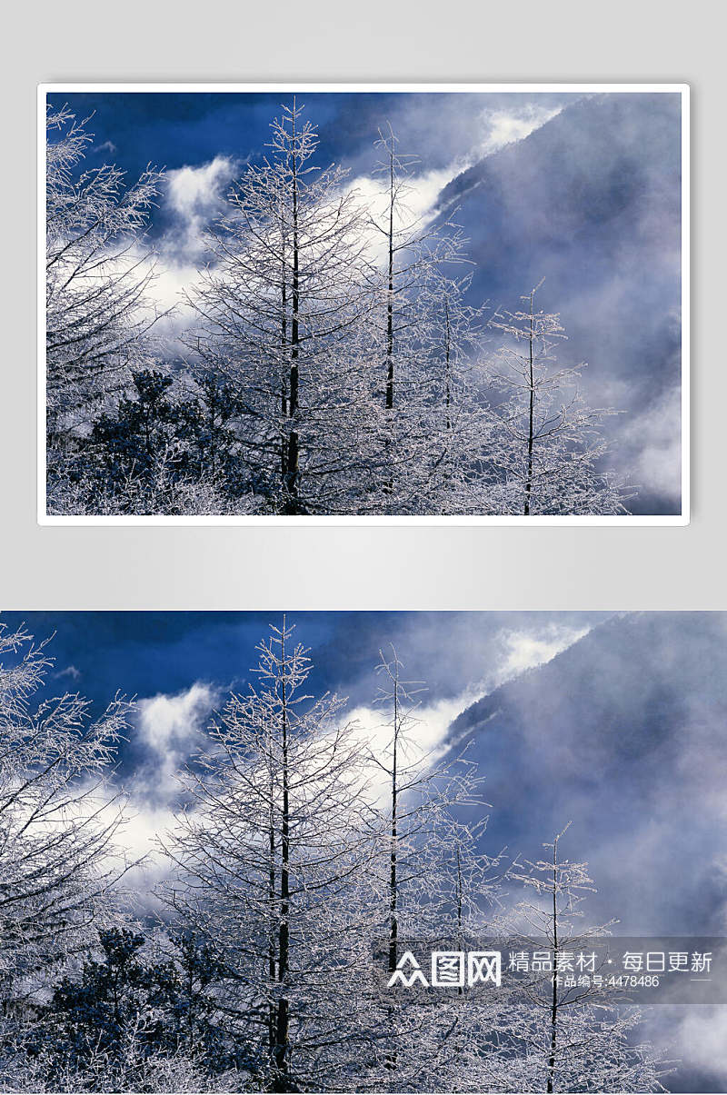雪山大自然风光摄影图素材