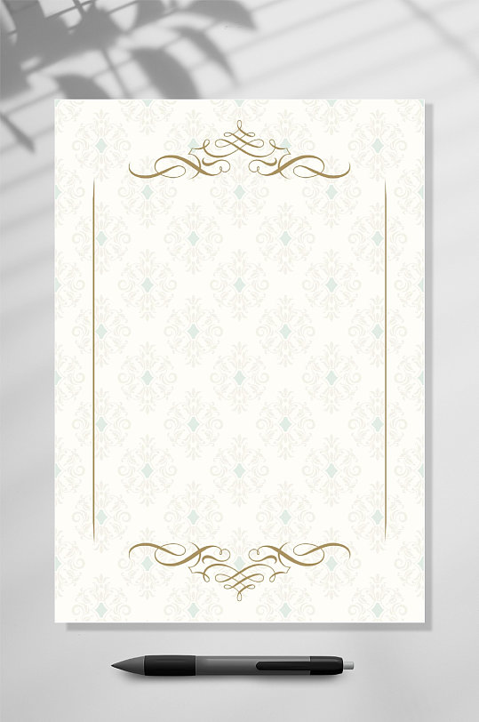 欧式花纹信纸图片-欧式花纹信纸素材下载-众图网