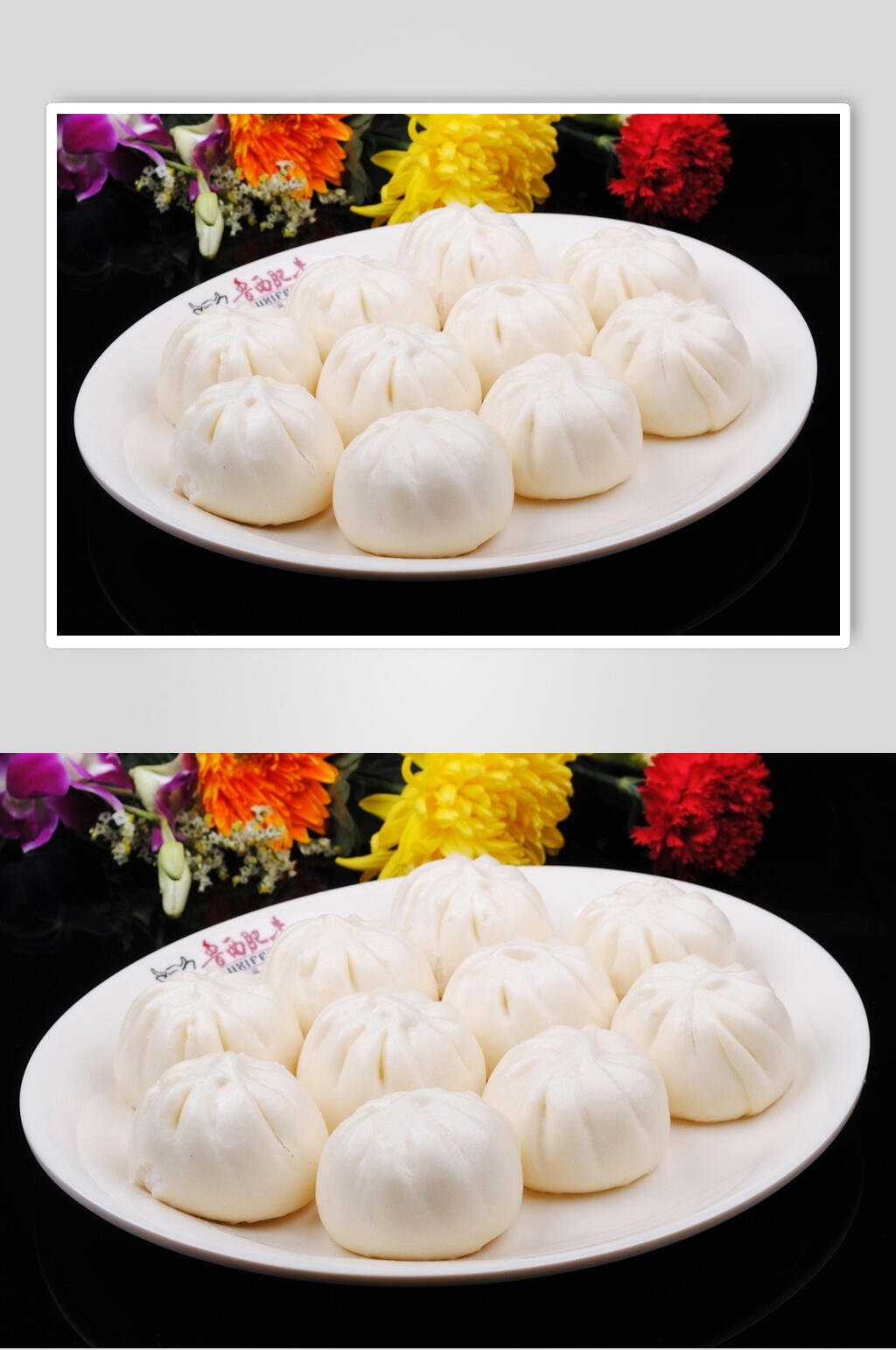 精品美味小笼包早茶摄影图素材