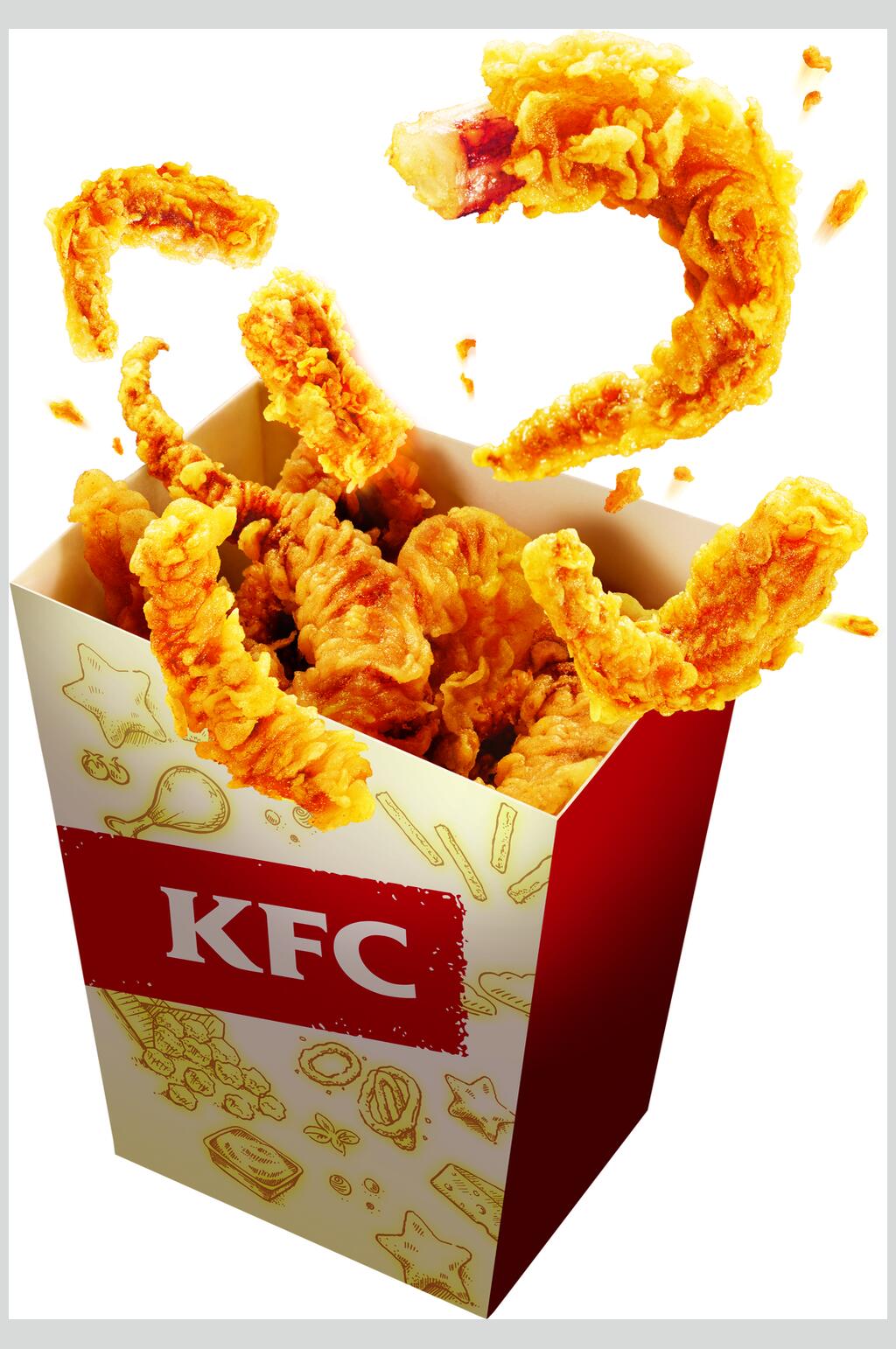 鸡柳油炸小吃图片素材
