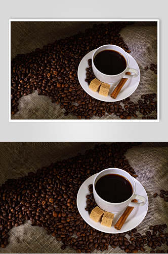 加糖餐饮咖啡摄影图