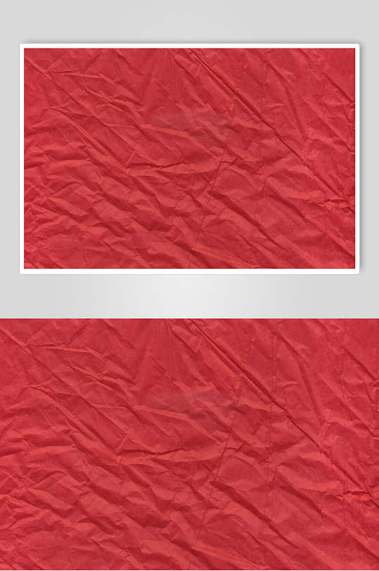 褶皱旧纸纯红色图片