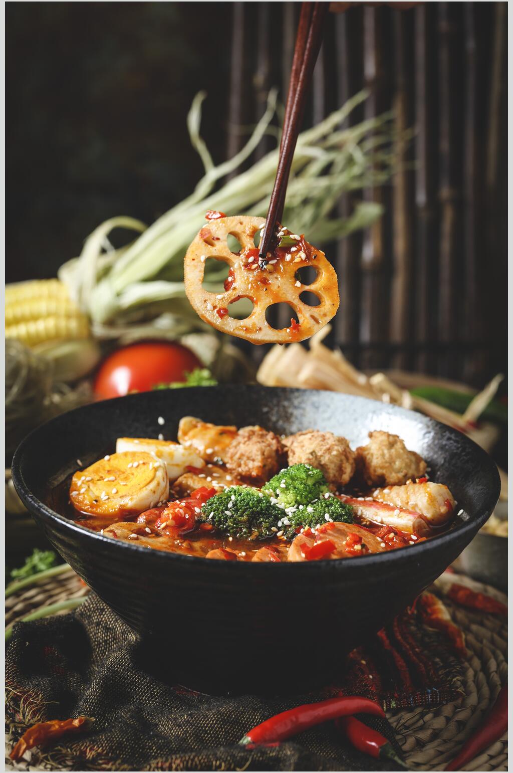 鲜香麻辣烫摄影图片素材