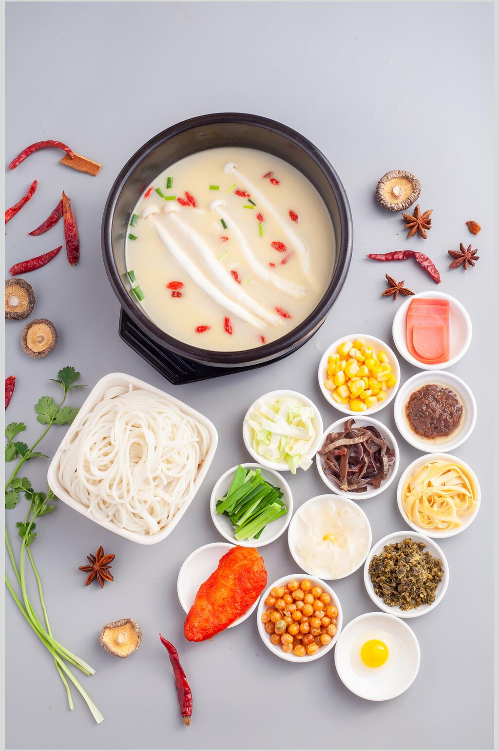 干辣椒时尚米线美食摄影图片素材