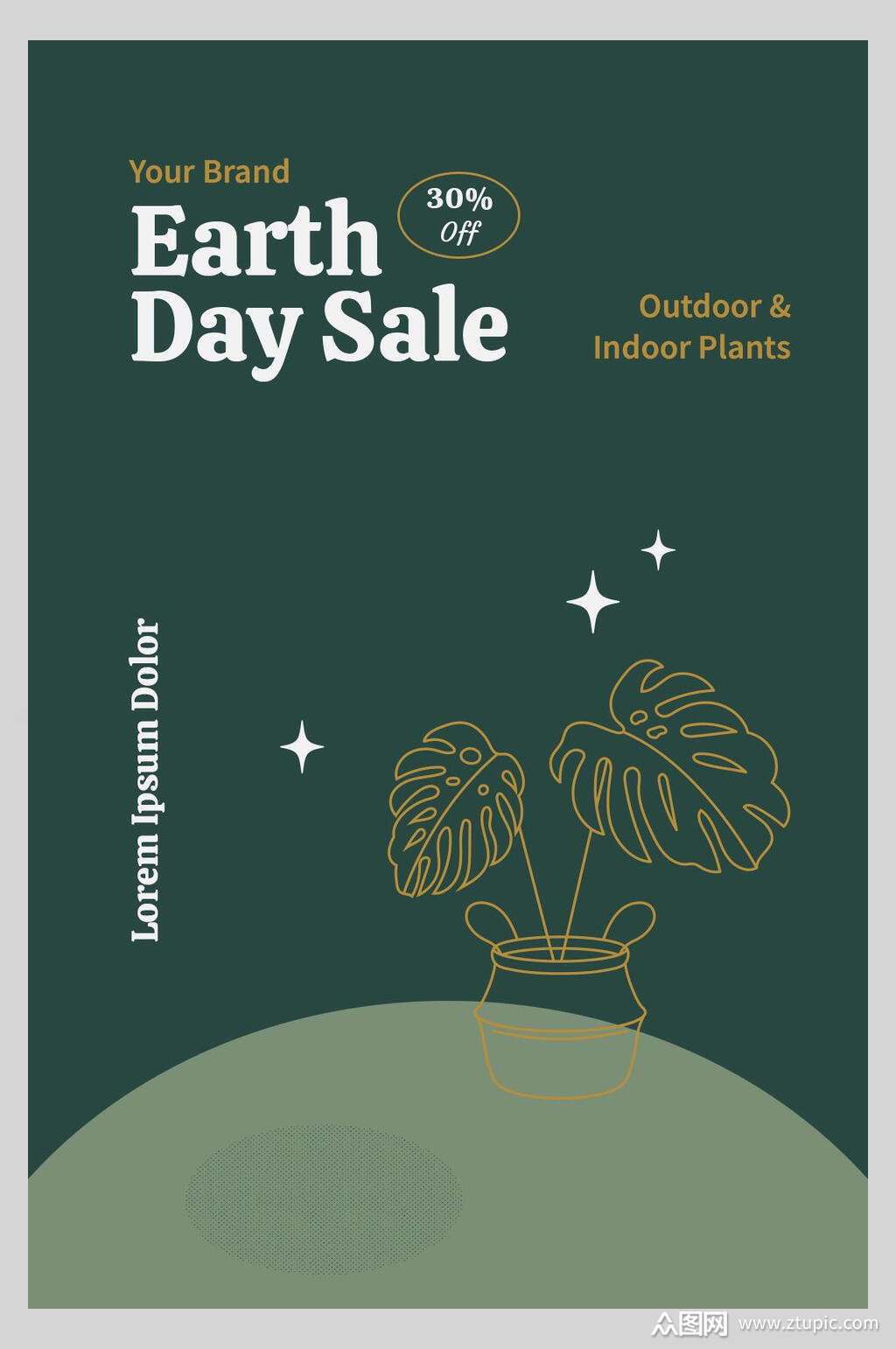 手绘精美时尚花卉海报素材