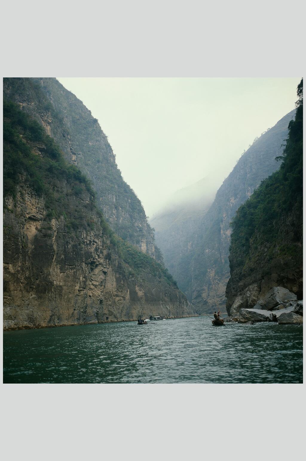 山峡风景山川摄影图素材