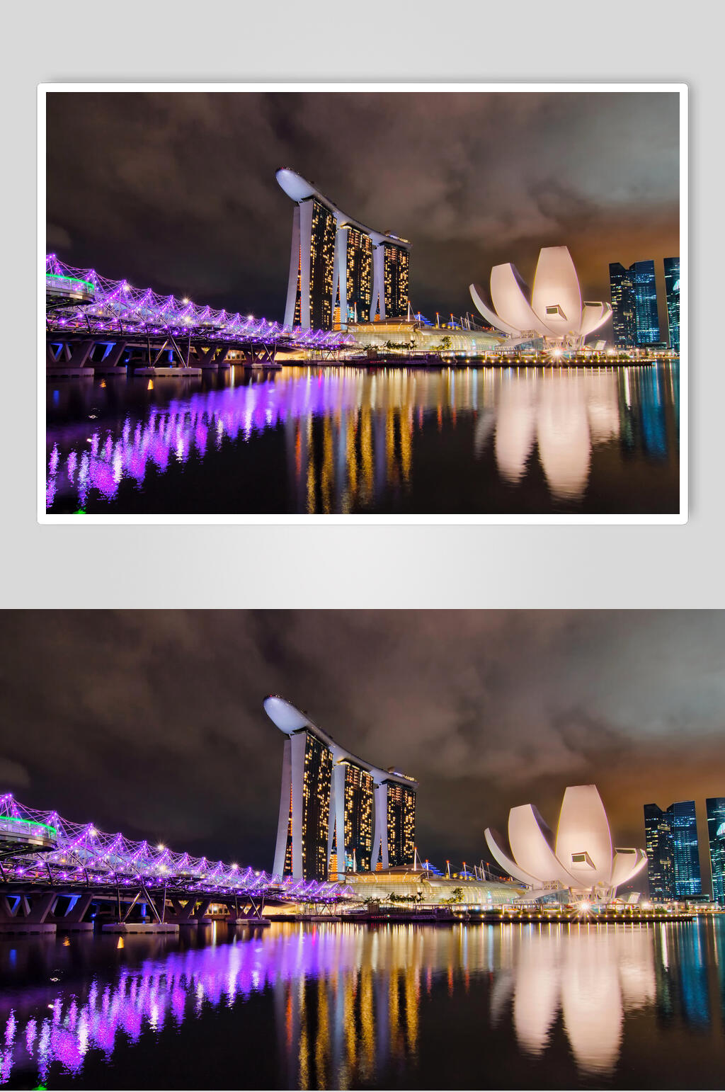 创意夜景城市风景建筑壁纸图片素材