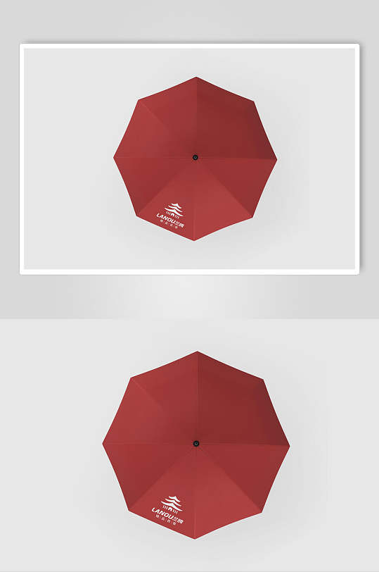 雨伞民宿酒店品牌vi样机