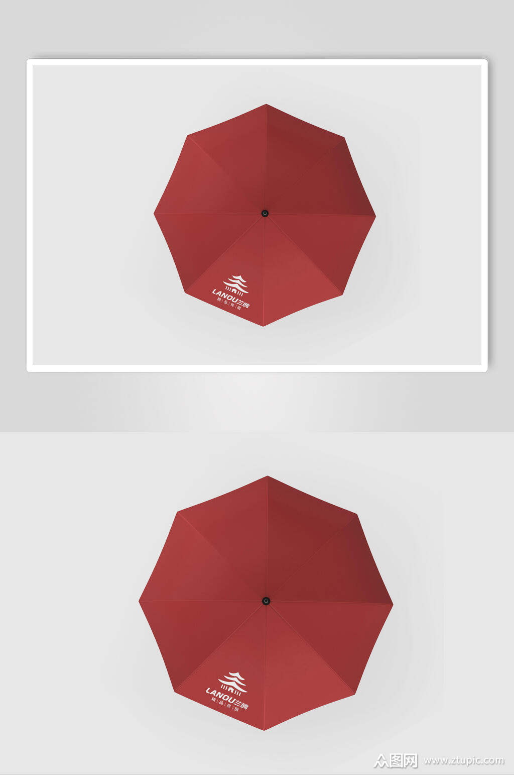 雨伞民宿酒店品牌vi样机模板下载-编号4498654-众图网