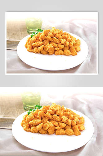 鸡米花鸡肉类食物餐饮食品图片