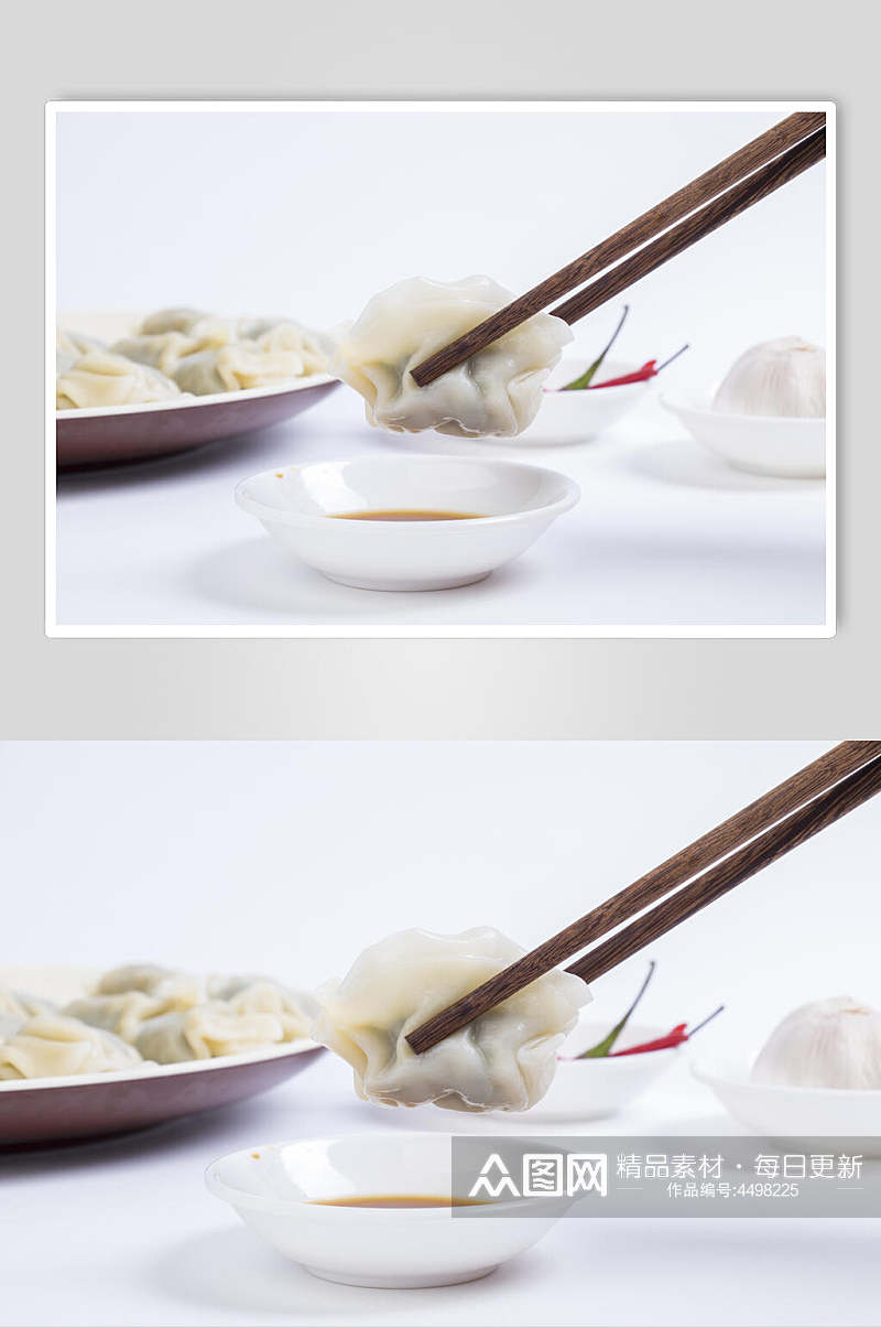 鲜香饺子餐饮摄影图素材