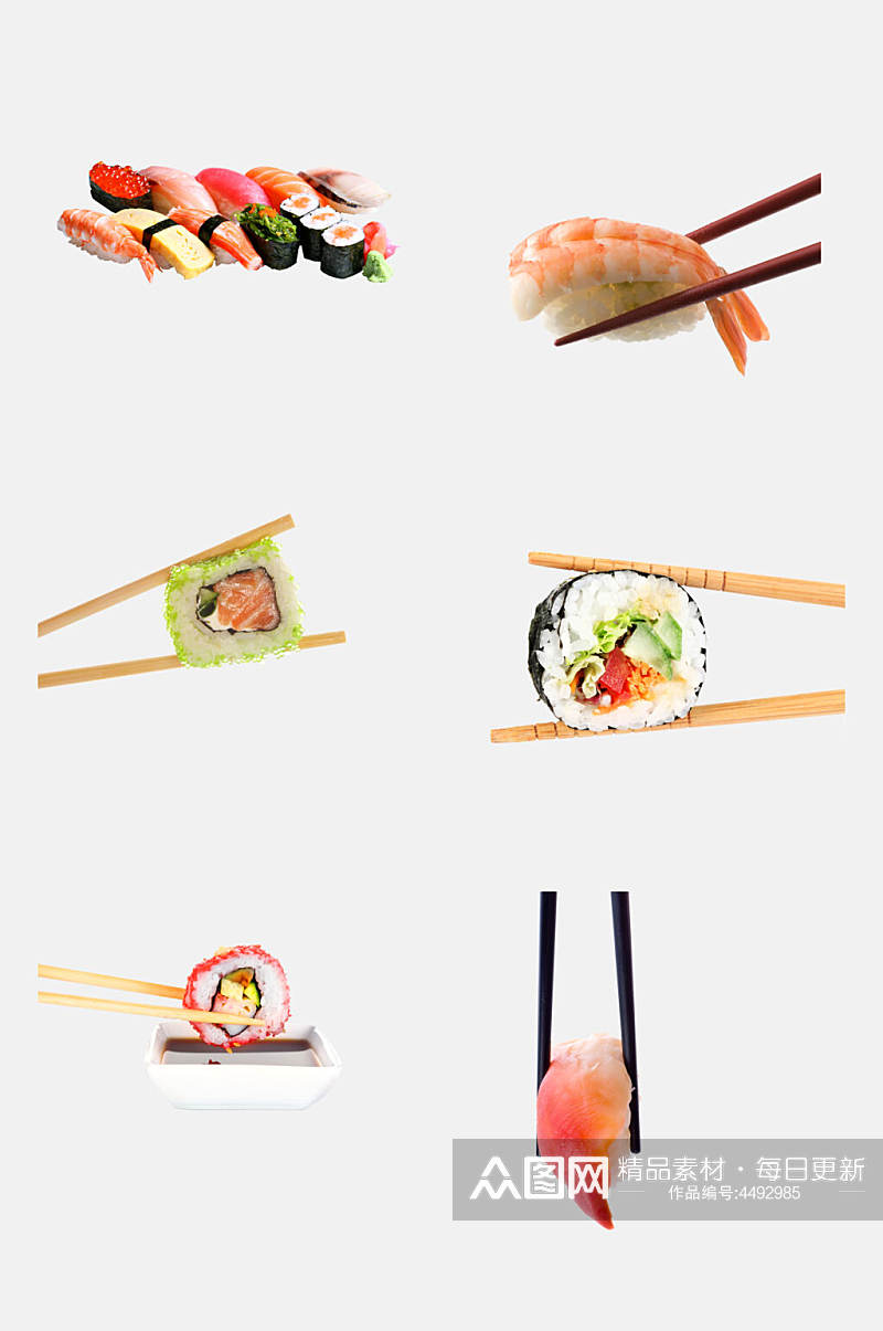 夹寿司寿司实拍免抠素材素材