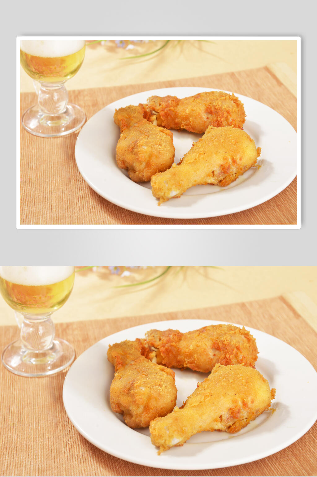 啤酒鸡腿韩式炸鸡美食图片素材