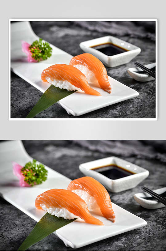 生鱼片美味日料寿司实拍图片