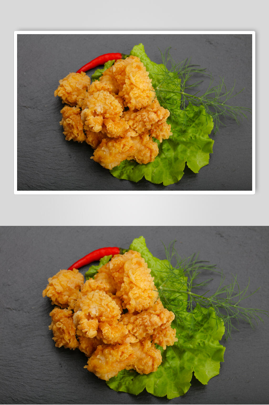 金黄美味酥脆炸鸡腿食品图片素材