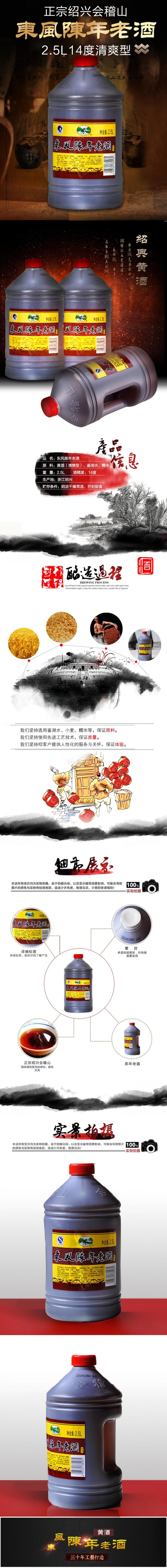 东风陈年老窖白酒电商详情页素材