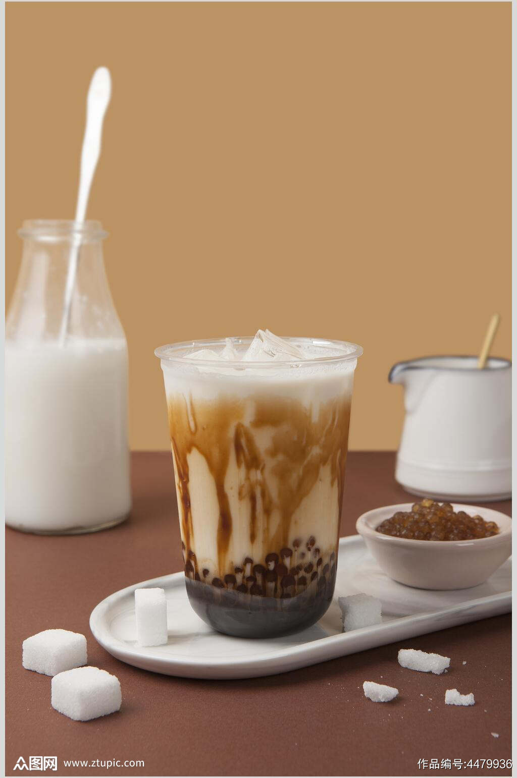 牛奶脏脏奶茶甜品饮料图片素材