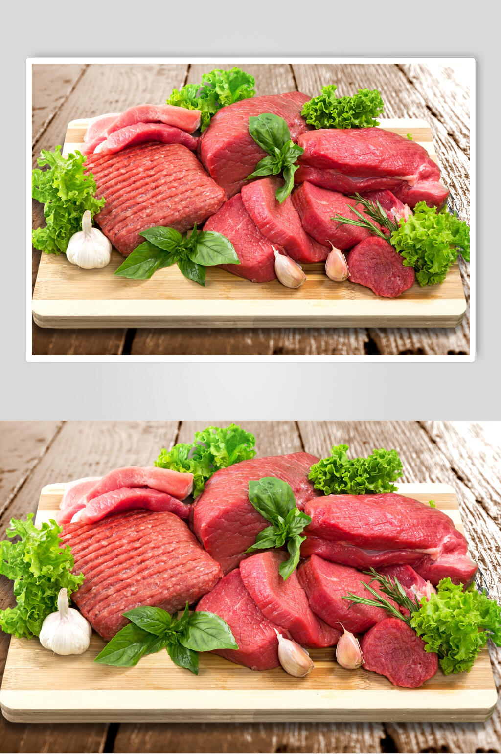 新鲜瘦肉食物猪肉摄影图素材