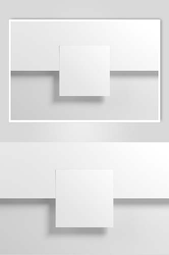 正方形白色名片展示样机