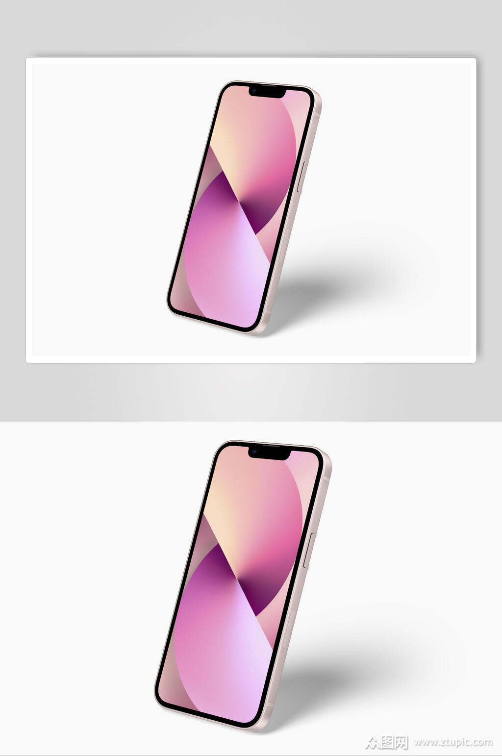 一个苹果手机ui界面样机素材