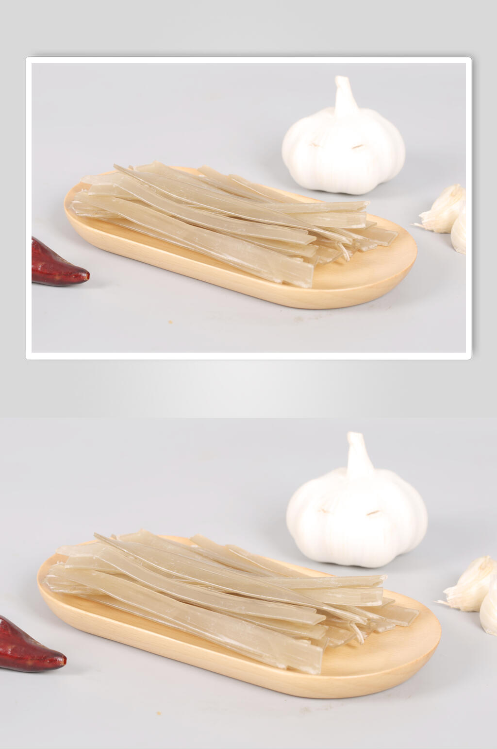 宽粉大蒜灰底火锅烫菜图片素材