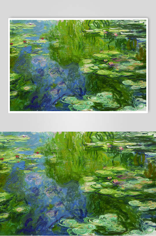 夏日池糖抽象艺术美术画图片