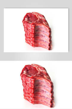 生牛肉生肉摄影图