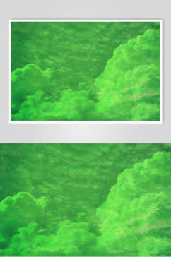 绿色云朵彩色炫酷背景图片