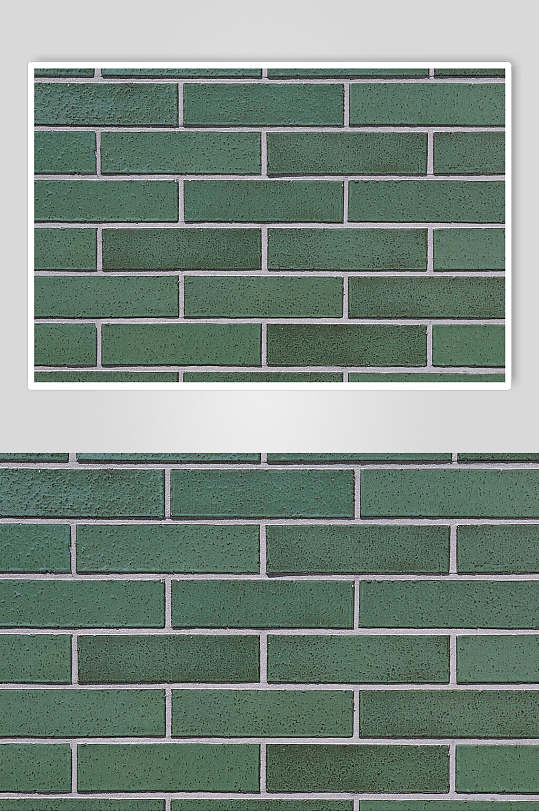 绿色砖头墙壁砖墙图片