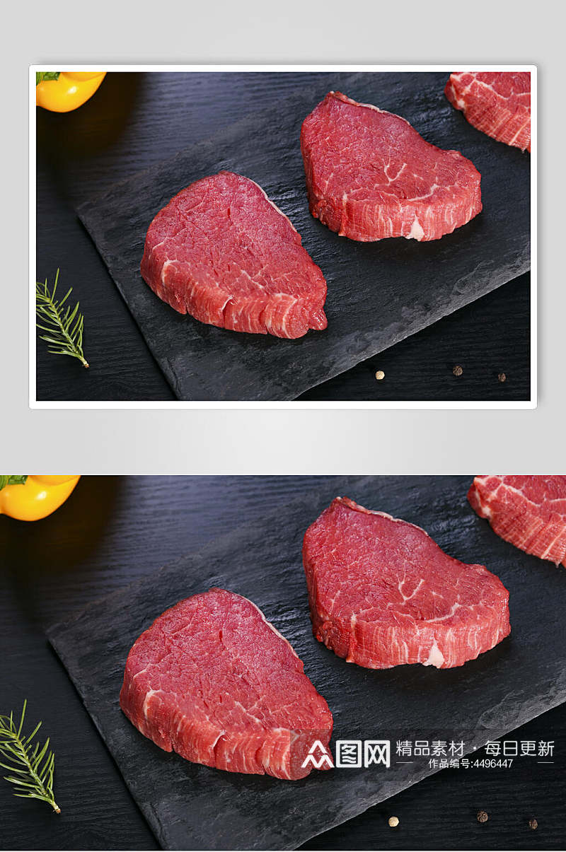 精选瘦肉西餐炭烤牛排图片素材