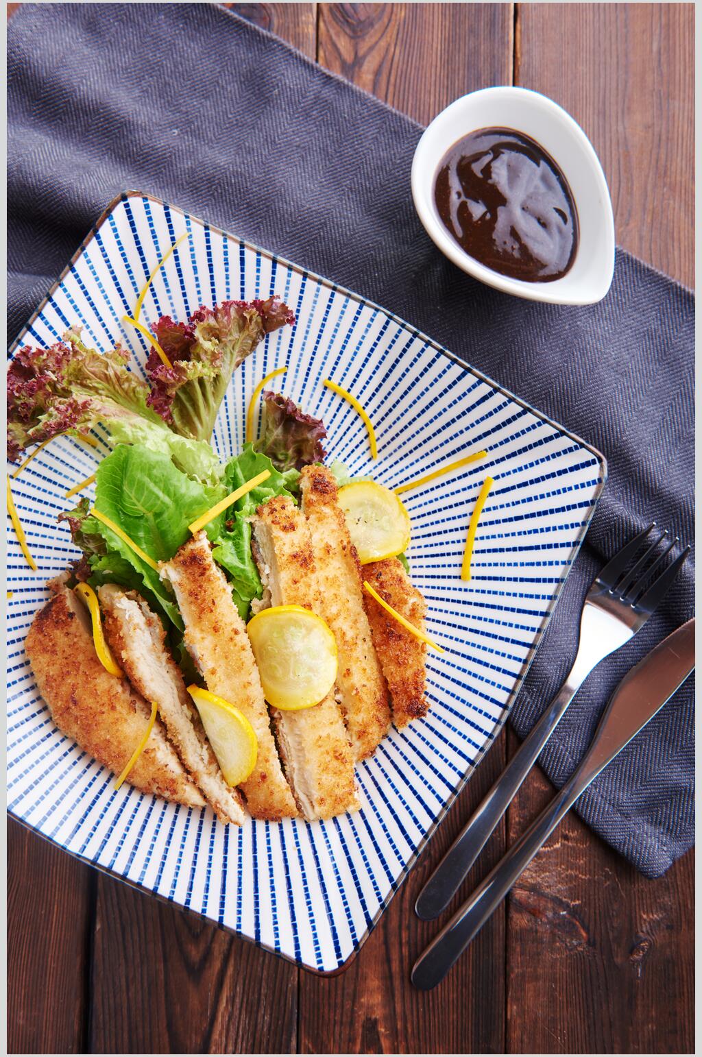 精品美味鸡排肉食餐饮图片素材