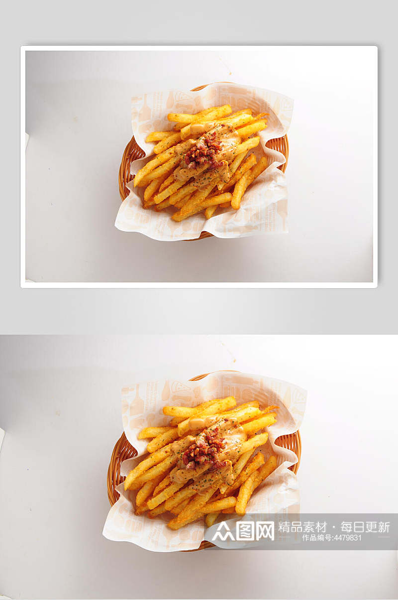 薯条小吃炸品摄影图片素材