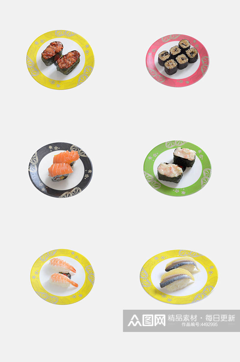 黄色寿司实拍免抠素材素材