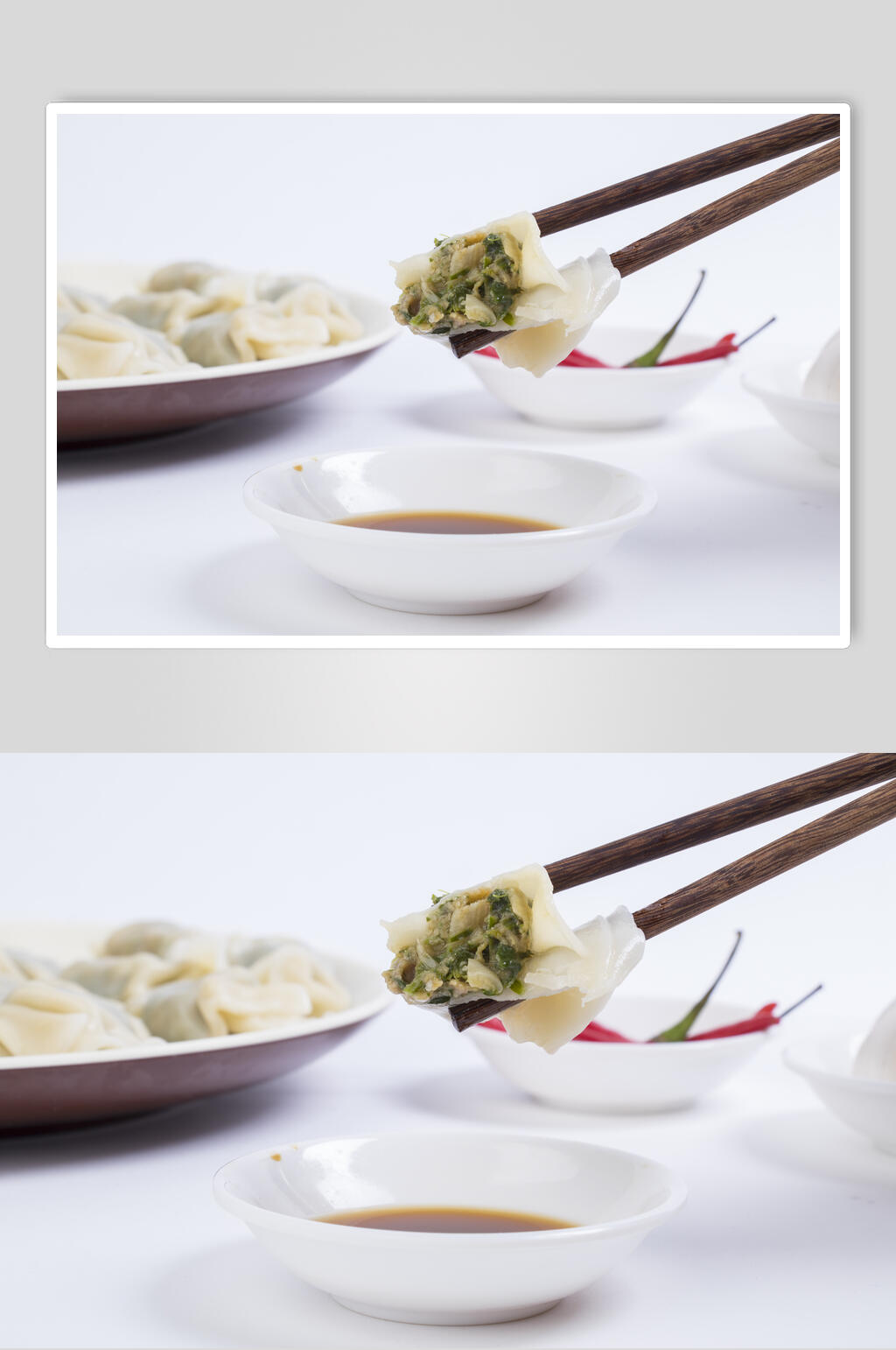 鲜肉饺子餐饮摄影图素材