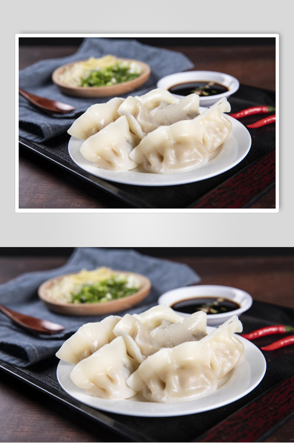 时尚美味饺子餐饮摄影图素材