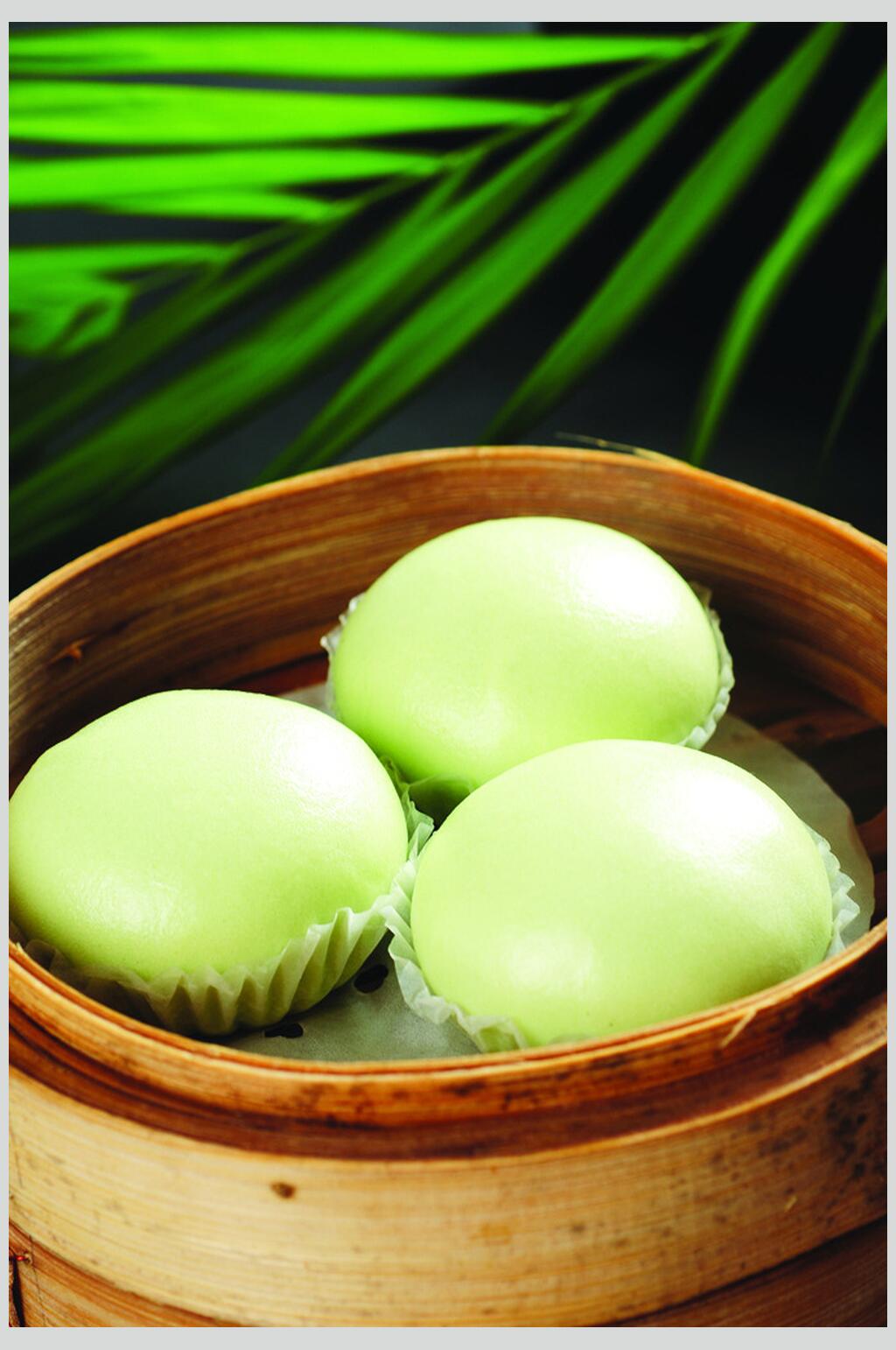招牌蛋糕美食早茶包子图片素材