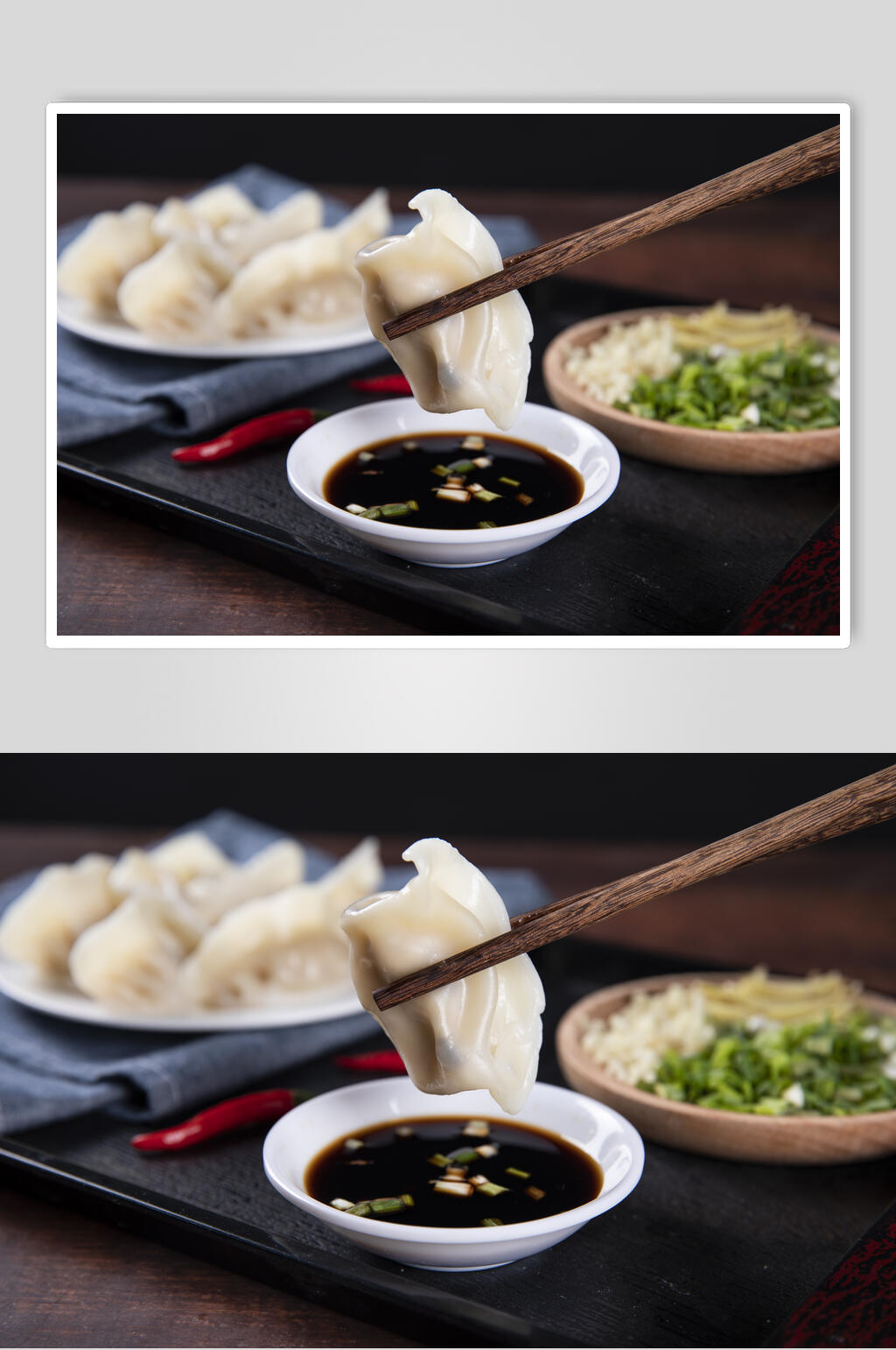 健康美味饺子餐饮摄影图素材