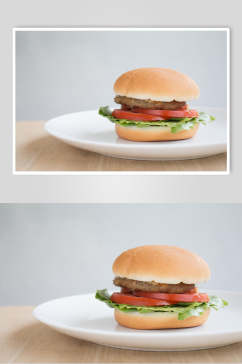 公司西红柿牛排餐饮汉堡美味效果图高清图片