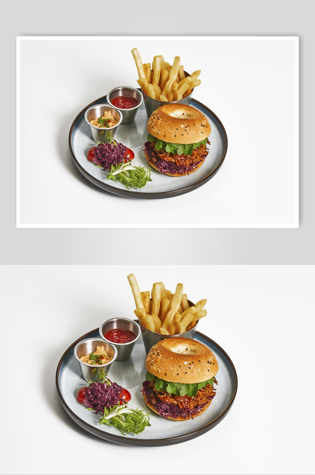 高端西餐汉堡美食高清图片素材