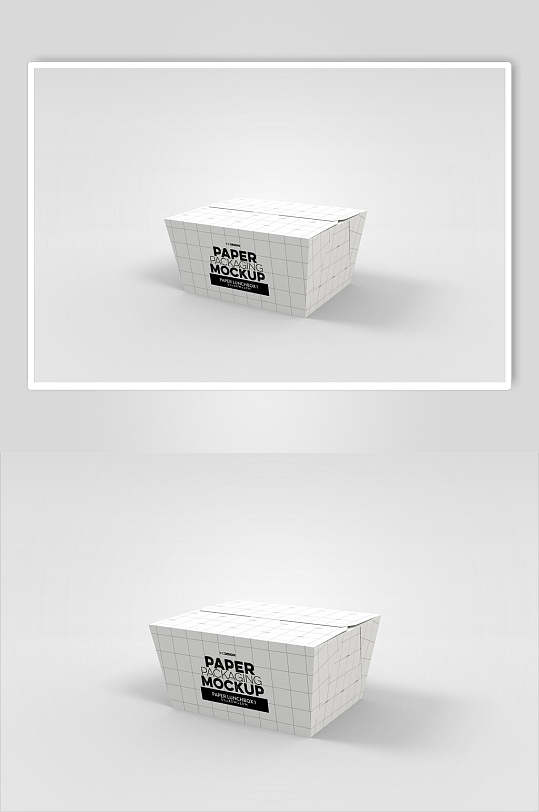 侧面食品包装盒设计样机