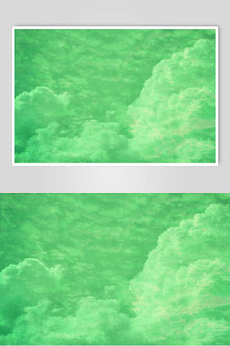 绿色云彩彩色炫酷背景图片