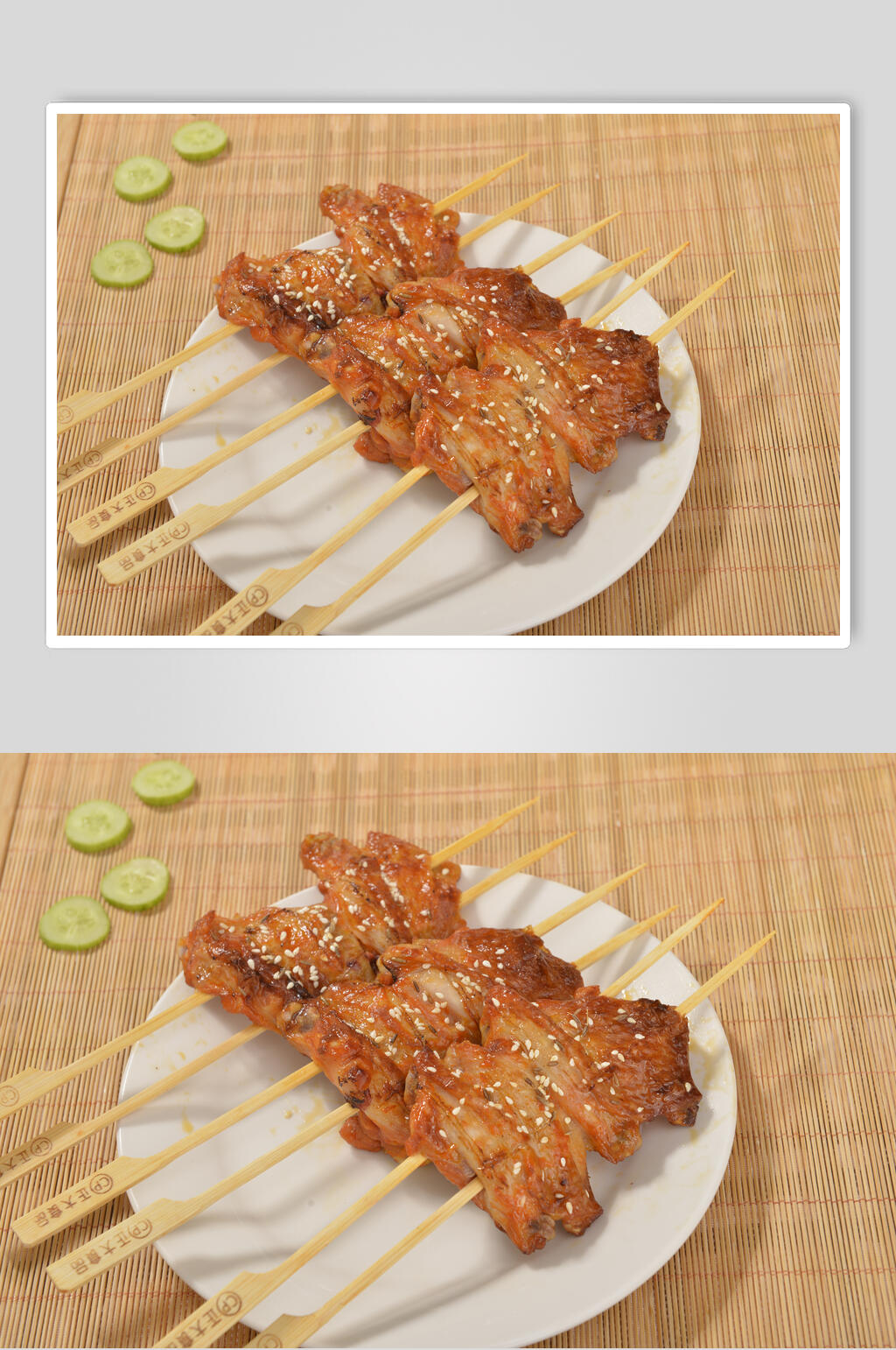精致飘香鸡柳串串美食图片素材