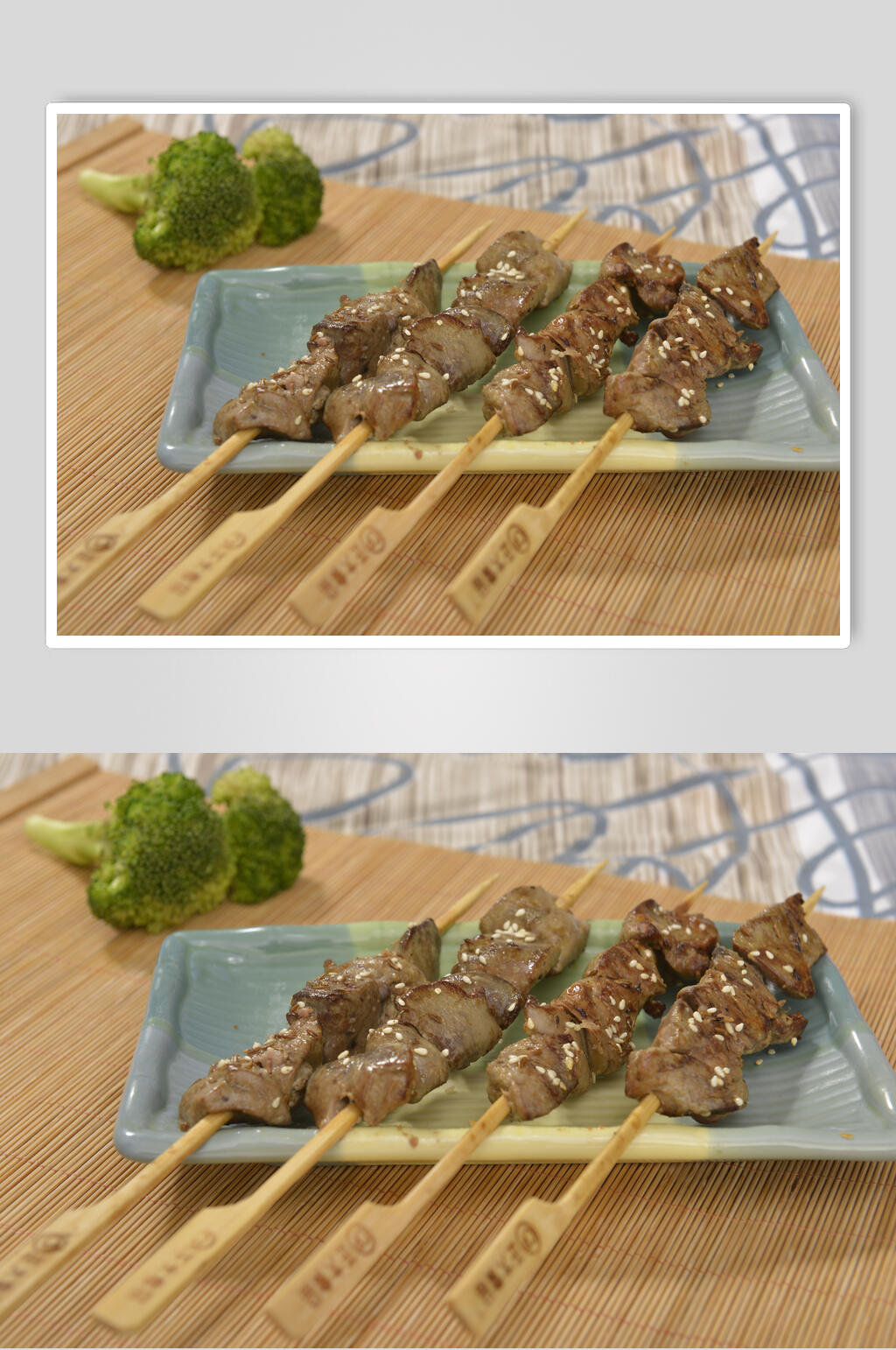 牛肉鸡柳炸串烧烤餐饮摄影图片素材
