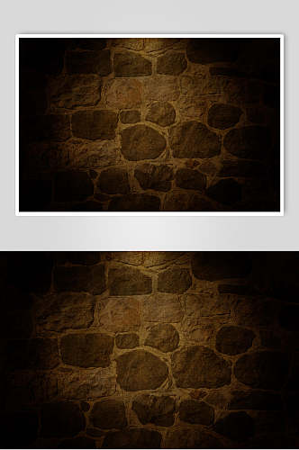 暗黄灰大小石砖墙壁砖墙图片