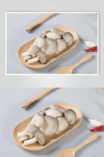 蘑菇灰底火锅烫菜图片