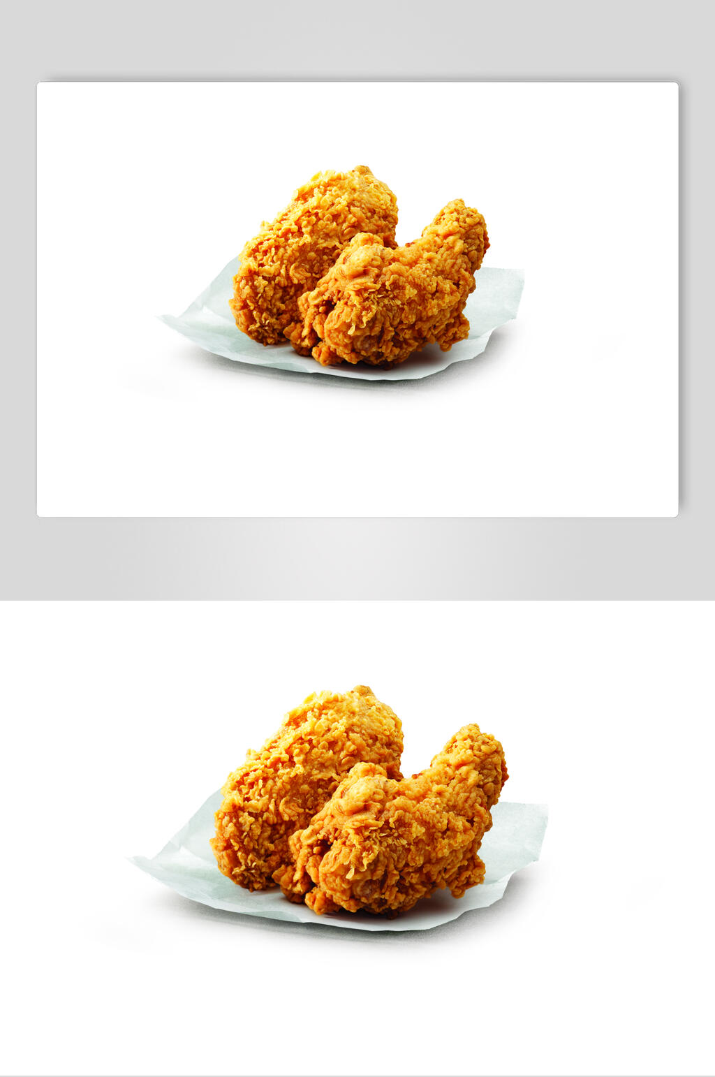 鸡腿盘子阴影白色油炸小吃图片素材