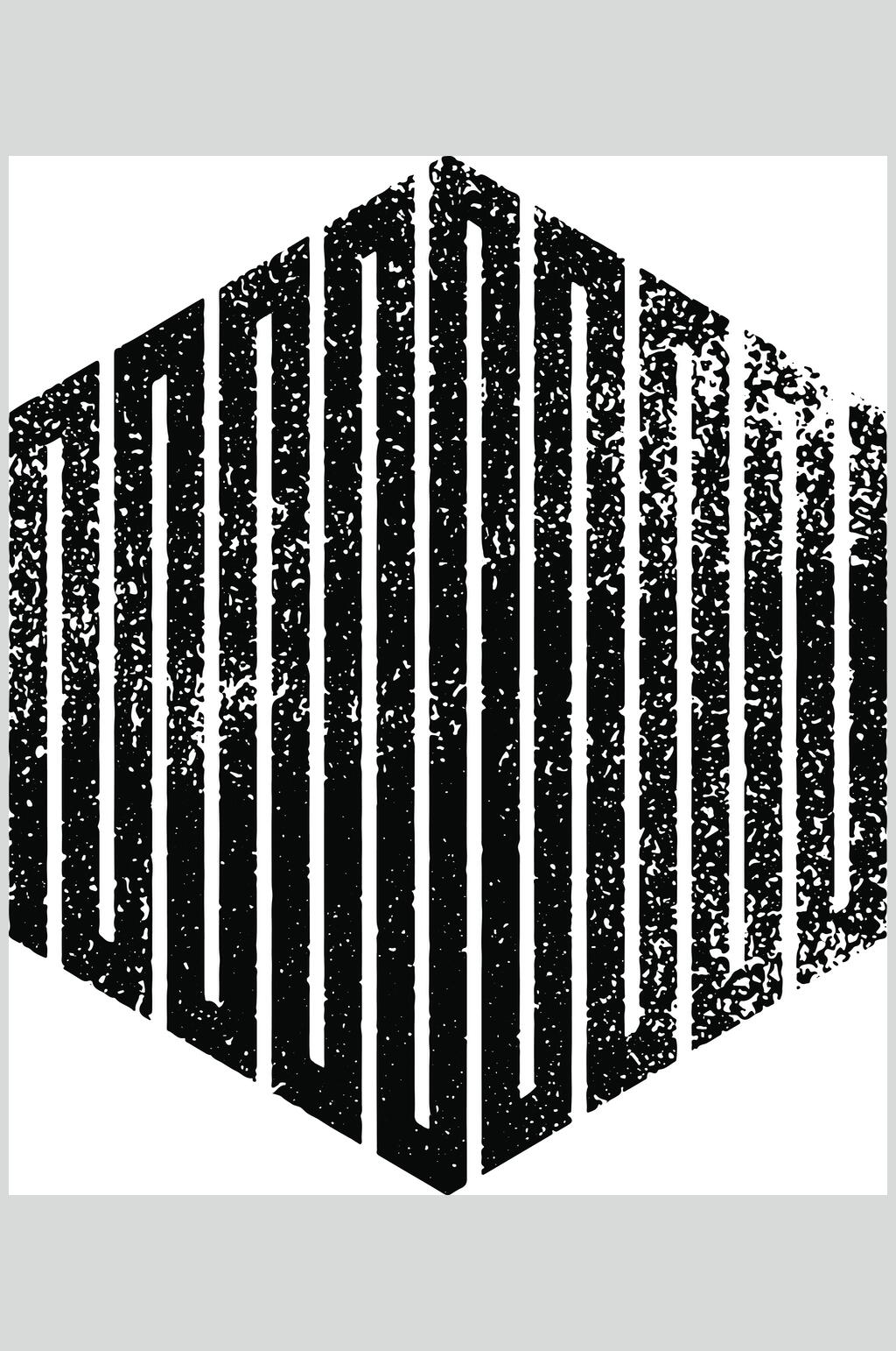 线条颗粒黑色手绘几何图形矢量素材素材