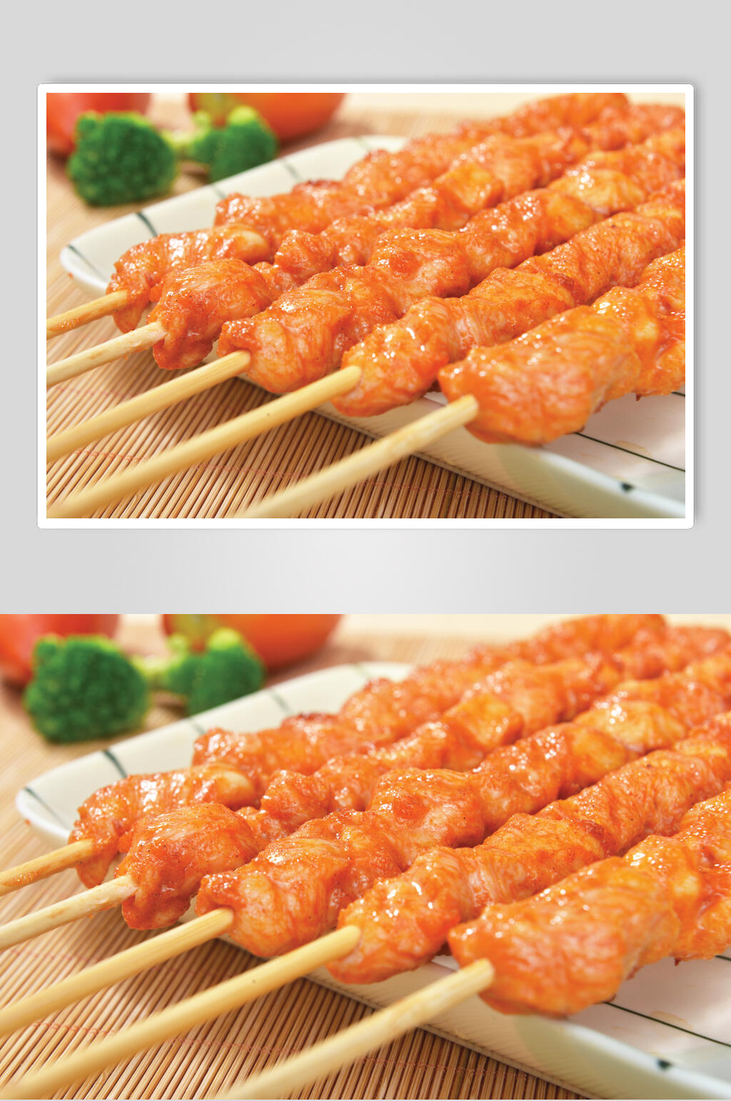 招牌鸡柳炸串烧烤餐饮食品图片素材