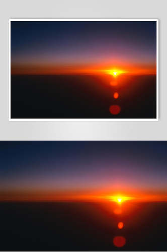夕阳大自然风光摄影图