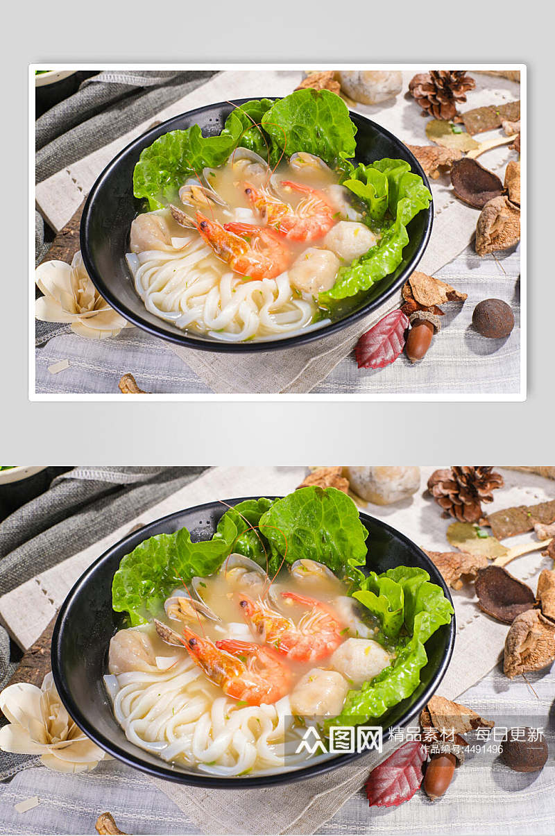 海鲜时尚米线美食摄影图片素材